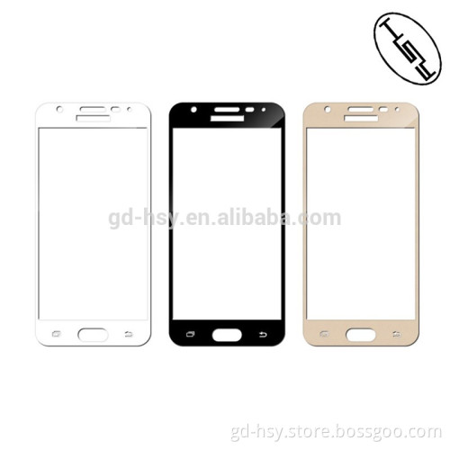 HUYSHE anti-fingerprint 2.5D full cover tempered glass 9h hardness screen protector for Samsung J5, J7 prime